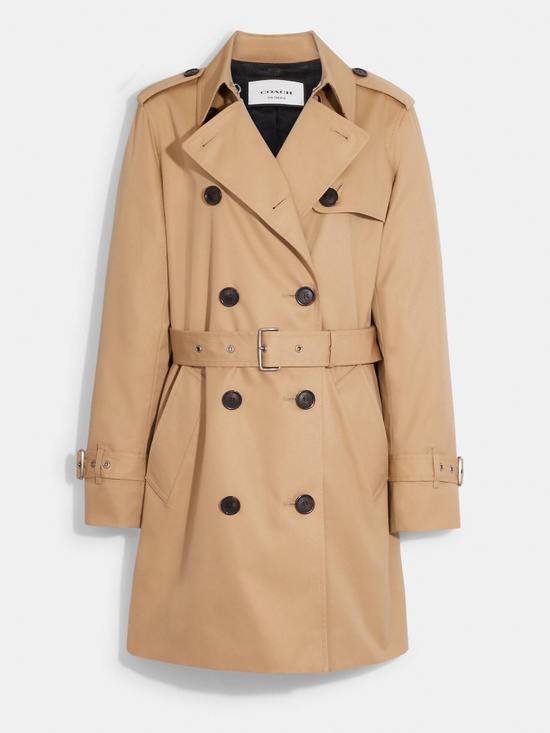 Coach Jackets & Blazers - Coach Outlet Solid Mid Trench